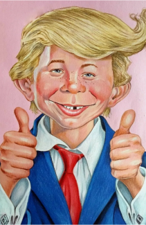 Alfred E. Neuman as Trump