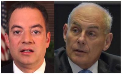 Former Chiefs of Staff Reince Pribus and John Kelly