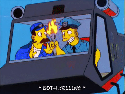 An animated helicopter crash